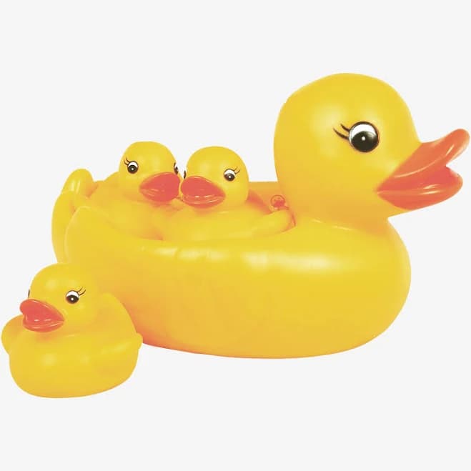 Elegant Baby Duck Bath Set