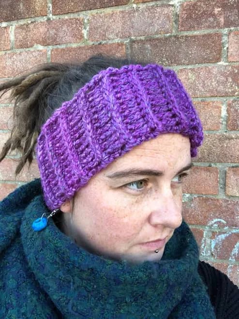 Chunky Crochet Ribbed Headband