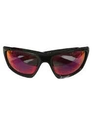 Oakley Valve Wrap Sunglasses OO9236-02 Black 60-16-133 Red Iridium Lenses
