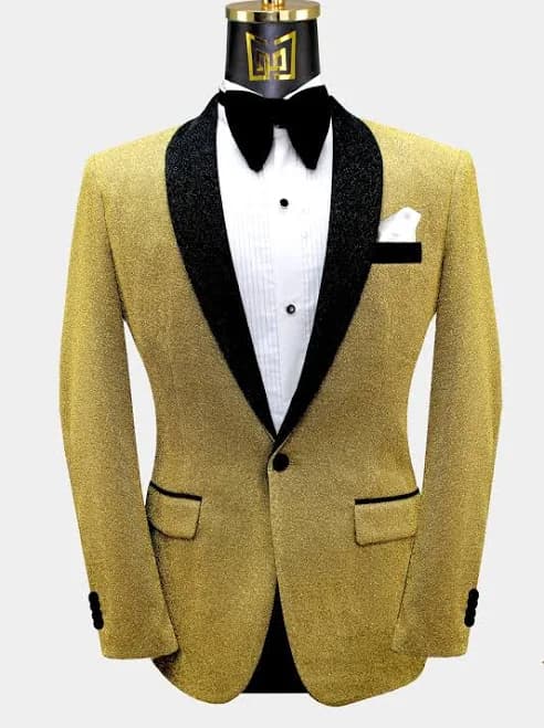 Glitter Tuxedo Jacket