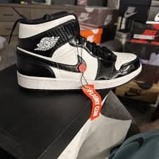 Jordan 1 Mid SE ASW Black And White Size 12 Carbon Fiber!! | eBay
