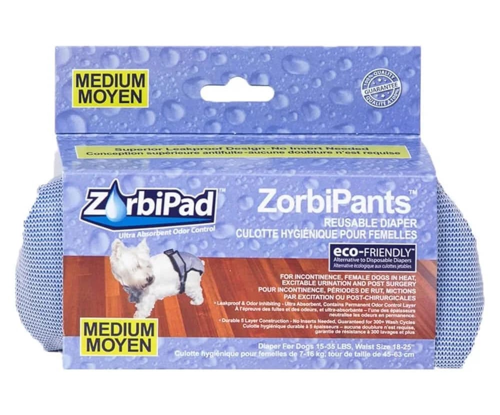 ZorbiPad ZorbiPants Washable & Reusable Dog Diapers