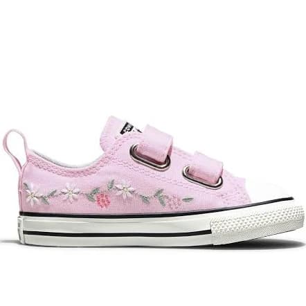 Converse Girls Chuck Taylor Flower Print 2V Low Trainers
