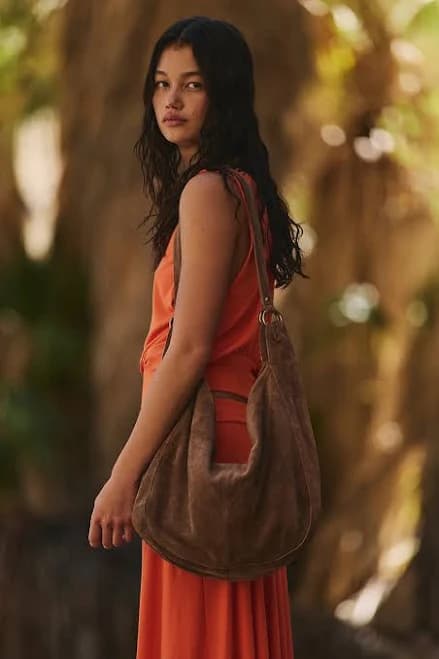 Free People Roma Suede Tote Bag