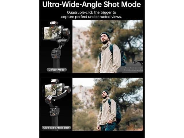 iSteady M6 Kit Smartphone Gimbal Stabilizer, Magnetic AI Tracking Sensor Fill Light, OLED Display, 3-Axis Phone Gimbal for iPhone Android, Phone Stabi