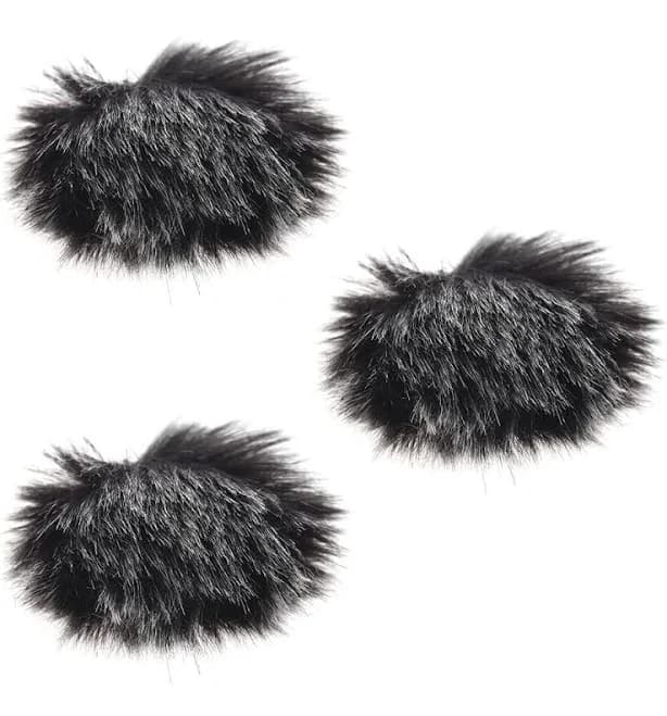 Furry Outdoor Microphone Windscreen Muff Mini Lapel Lavalier