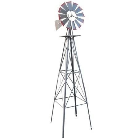 Ivv 8FT Metal Windmill Ornamental Spinner