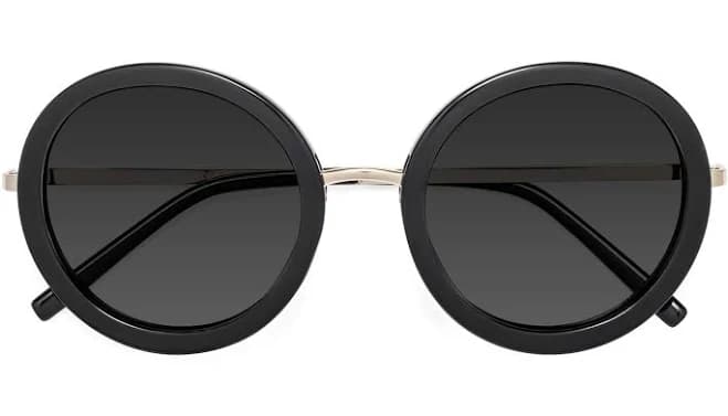 Geek-Chic Oversized Round Tinted Sunglasses