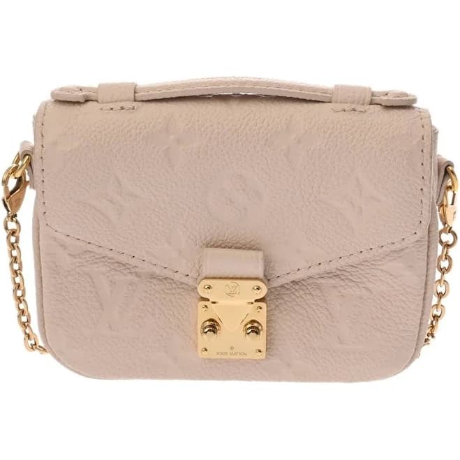 Louis Vuitton Micro Metis M81390 Monogram Empreinte Leather Beige