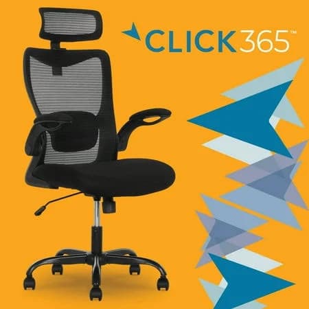 Click365 Ergonomic Mesh Chair with Headrest
