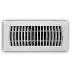 Everbilt 4 in. x 10 in. 1-Way Plastic Floor Register in White E160MWP04X10 - The Home Depot