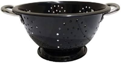 At Home Black Stainless Colander