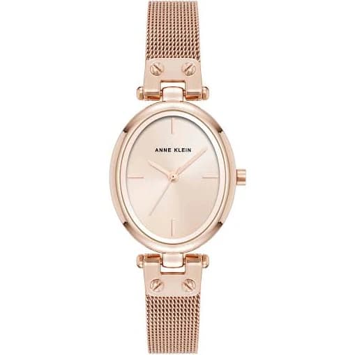 Anne Klein Oval Mesh Bracelet Watch