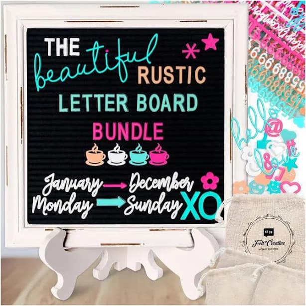 Black Felt Letter Board Ultimate Bundle