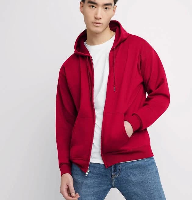Hanes Men's EcoSmart Fleece Full-Zip Hoodie