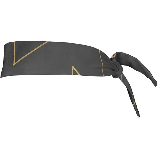 Minimalist Geometric Gold Triangle Tie Headband