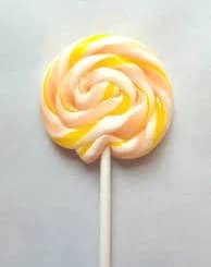 10 Handmade Swirl Candy Lollipops, Handmade Twirly Lollies, Custom, Any Flavor, 2.5", MadScienceSweets, party favors, yellow pink white