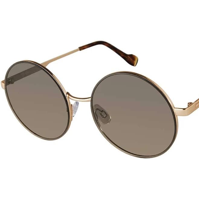 Women's J6222 Vintage Metal Round Sunglasses