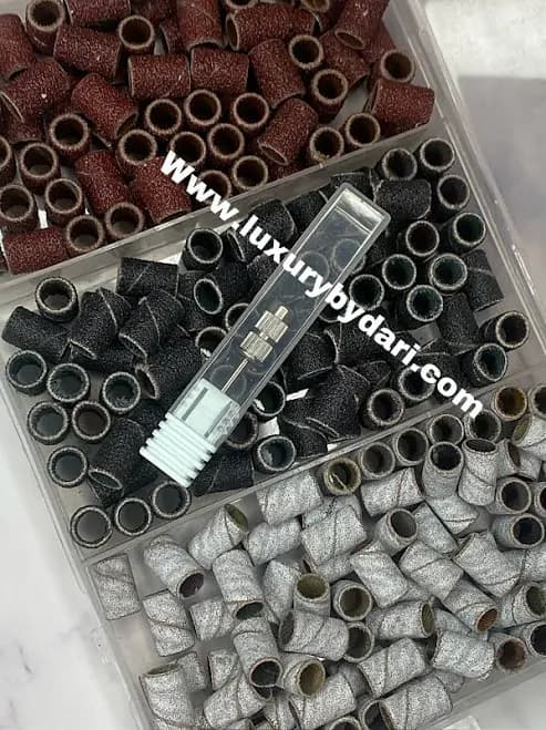 Sanding Bands with Nail Drill Bit Included