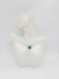 Lucky&Store GREEN Jade Barrel Bead Pendant/Necklace/Charm with 925 Silver Over Gold Plate or Rhodium Plated 16" - 2 Inches Extended Chain at your Choice. Green JADE Barrel Pendant LOVER.: Clothing, Shoes & Jewelry - Amazon.com