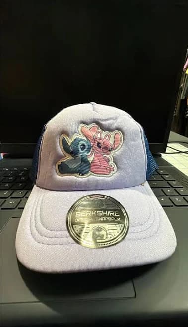 Berkshire Fashions Toddler Girls' Lilo & Stitch Cotton Baseball Hat