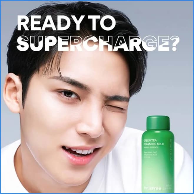 Innisfree Green Tea Ceramide Milk 160ml Set