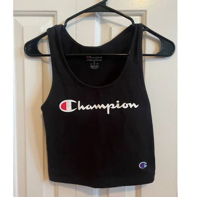 Champion Women's Tops Champion White Authentic Graphic Crop Top Nwt Sz
