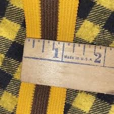 BROWN AND YELLOW STRIPED heavy ribbon TAPE BINDING 22 Yard Reel 1 1/4” Wide | eBay
