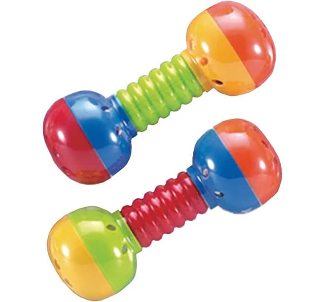 Discovery Toys Baby Barbells Rattle Set