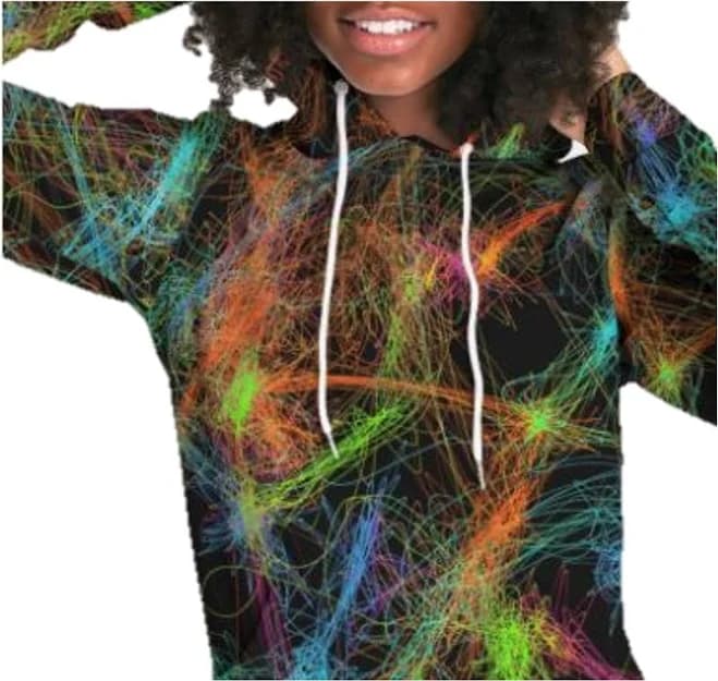 WickedYo. Women's Neon Art Hoodie
