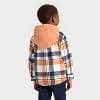 Toddler Boys' Long Sleeve Flannel Hoodie Jacket - Cat & Jack™ Orange 4T : Target