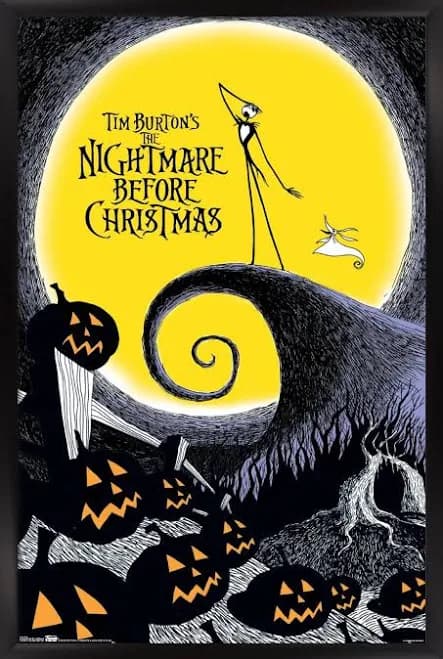 Disney Tim Burton's The Nightmare Before Christmas Wall Poster