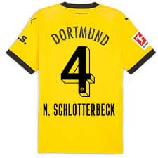 Puma Borussia Dortmund Authentic Schlotterson Home Jersey w/ Bundeslig