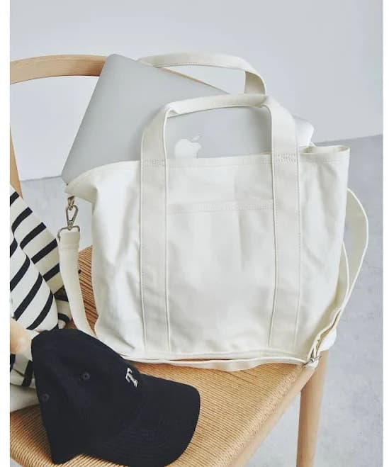 United Arrows Women's 2way Canvas Tote Bag
