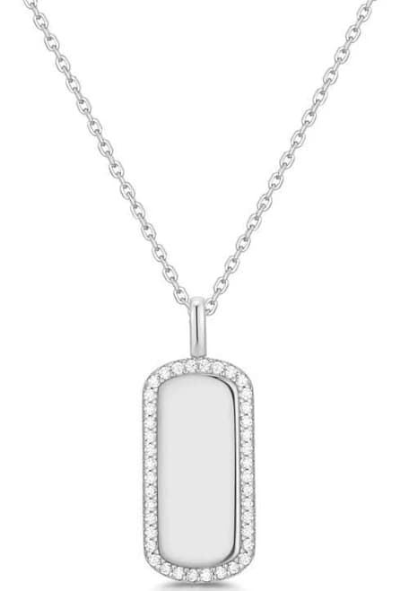 Ania Haie Gold Sparkling Tag Necklace