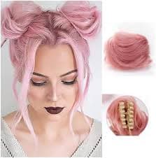 Amazon.com: Friggqwe Fake hair Wig Grab Clip Meatball Hair Circle Hair Bun Wig Hair Grab Clip Hair Pack Hair Bun Hot Girl Wig Hair Hair buns hair piece(Pink) : Beauty & Personal