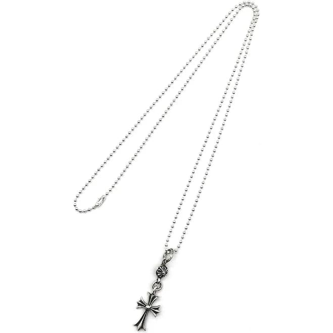 Chrome Hearts Cross Ball-Chain Necklace