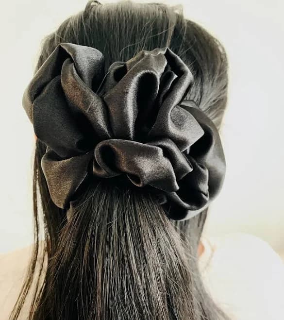 Handmade Silk Satin Scrunchie Hair Tie