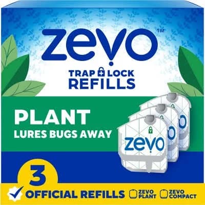 Zevo Indoor Plant Insect Trap Refill Kit 3-Pack