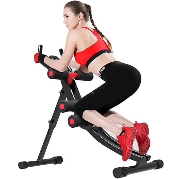Fitlaya Fitness Core & Abdominal Trainers Ab Workout Machine Home Gym Strength Training Ab Cruncher Foldable Fitness Equipment