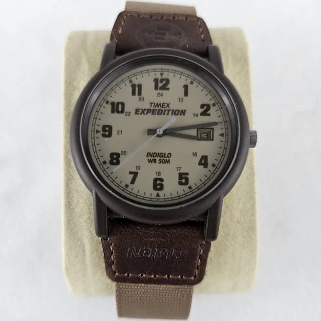 Timex Men's Expedition Field Watch with Leather Strap t49870