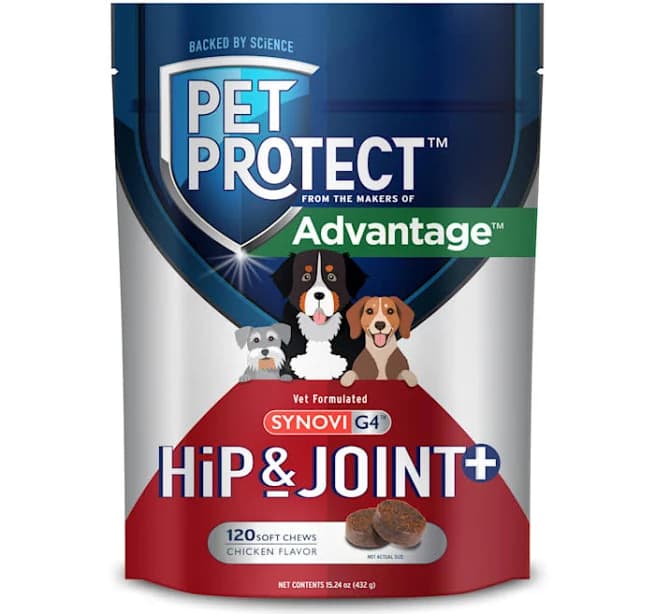 Pet Protect Dog Hip & Joint+ Supplements