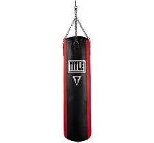 TITLE Boxing Heavy Unfilled Synthetic Leather Bag