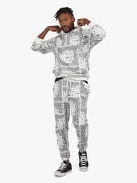 Dogg Supply by Snoop Dogg All Gender Bandana Print Popover Hoodie Sweatshirt, Sizes XS-5XL - Walmart Business Supplies