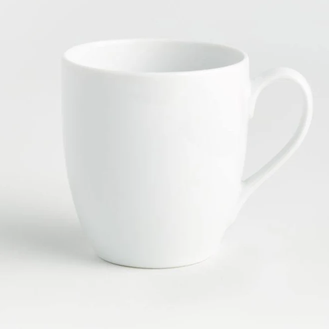Crate & Barrel Aspen 15-oz. Porcelain Mug