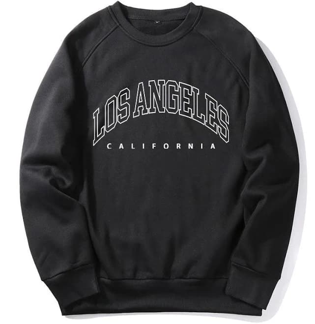 Los Angeles Letter Print Sweatshirt