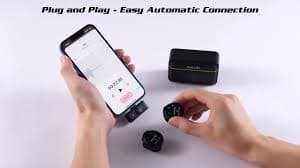 Amazon.com: RULUS Wireless Lavalier Microphone for iPhone, 800mA/H Charging Case 30H Lapel Wireless Microphone, 2.4GHZ, Noise Cancellation,Reverb Mode for Video Recording Vlogging, YouTube, Interview (Lightning) : Musical Instruments