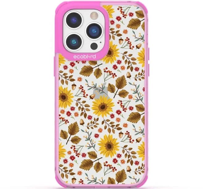 iPhone 14 Pro Compostable & Clear Fall Florals Case