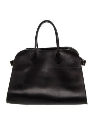 The Row Margaux 15 Leather Top-Handle Bag