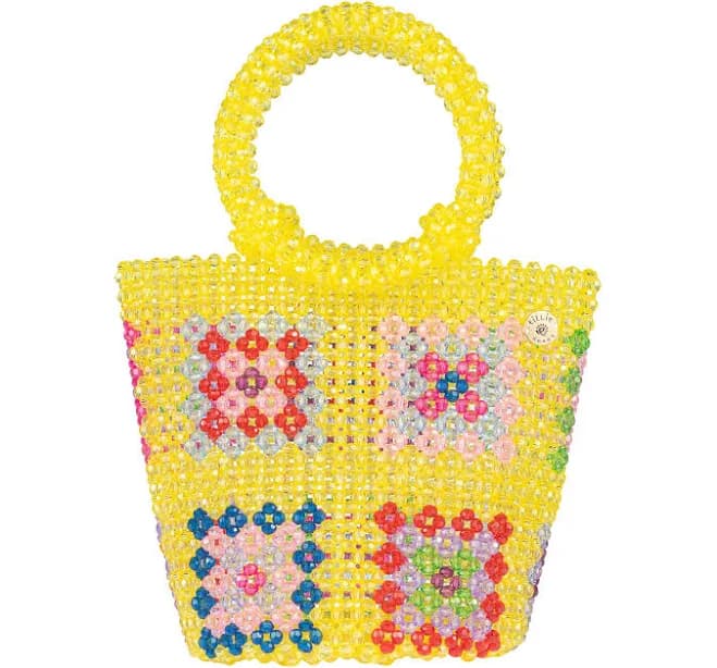Floral Bucket Bead Bag
